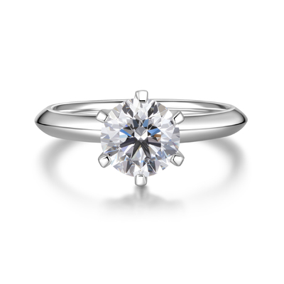 Classic Six-Prong Solitaire Ring 