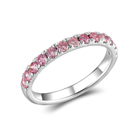 0.56 ct. tw.​ VS-Clarity 18K White Gold Pink Diamond Cluster Ring with Helical Twist Design