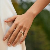 18K Gold V-Shaped Band | Minimalist Pavé Setting | Flattering Contour Stacking Ring