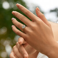 Four-Prong Fireworks | 18K Yellow Gold | Wedding & Legacy Jewelry