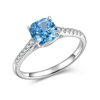 Classic Three-Stone Diamond Ring: Sharp 4-Prong Setting, Customizable Center Stone & Metal