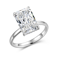 4.09 ct. tw. Radiant Cut Diamond Ring | Pt950 Platinum | D Color, VS Clarity | Classic Four-Prong Luxury Engagement Ring