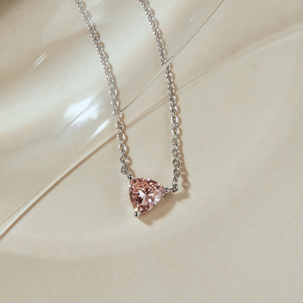 The Purest Sparkle | Bespoke Three-Prong Diamond Necklace with Custom Stone & Metal