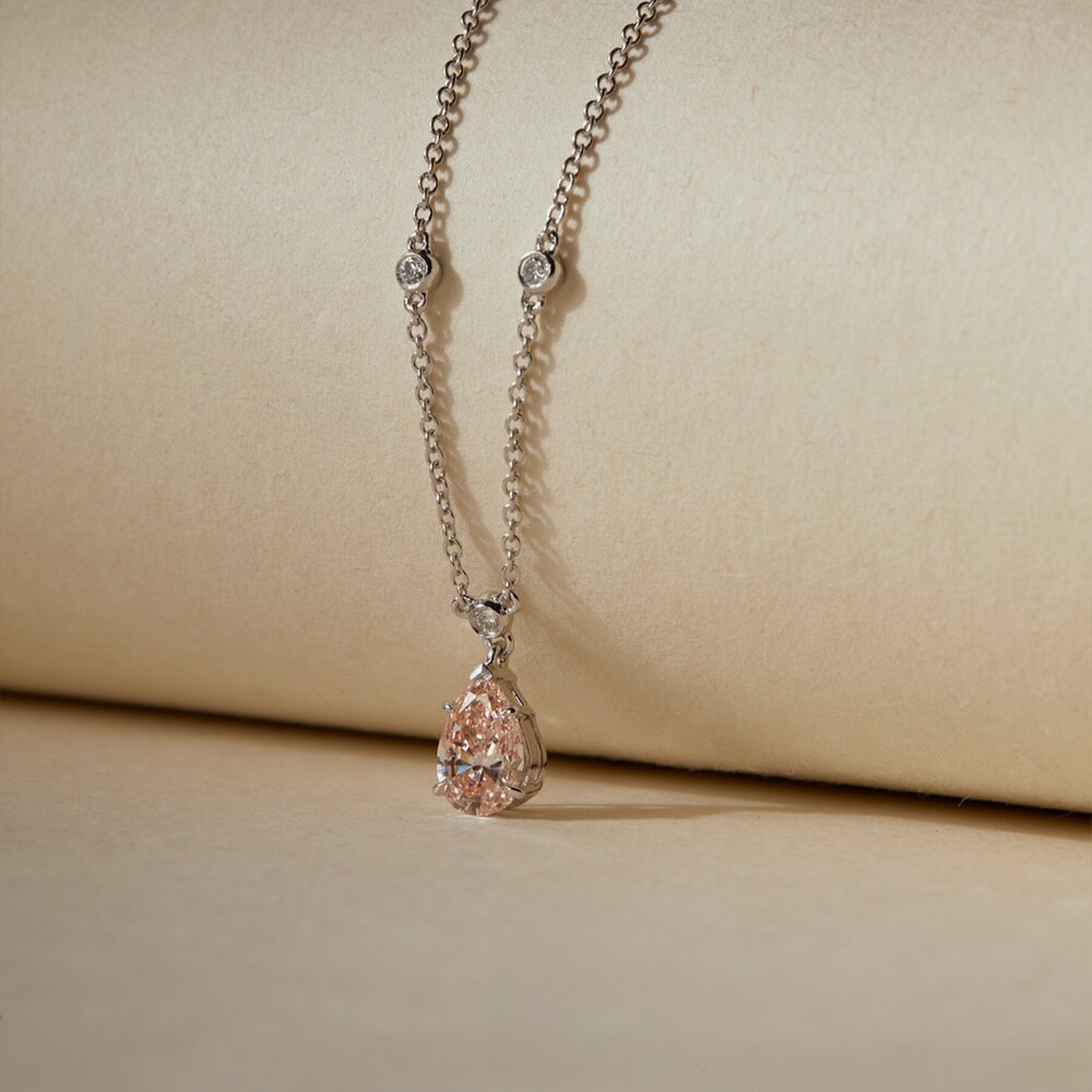 Signature Setting | Handcrafted Pendant Featuring a Trio of Brilliant Accent Diamonds