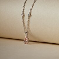 Signature Setting | Handcrafted Pendant Featuring a Trio of Brilliant Accent Diamonds