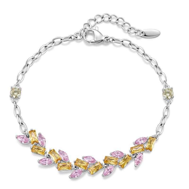 Radiant Vine Bracelet | Pink & Yellow Romance