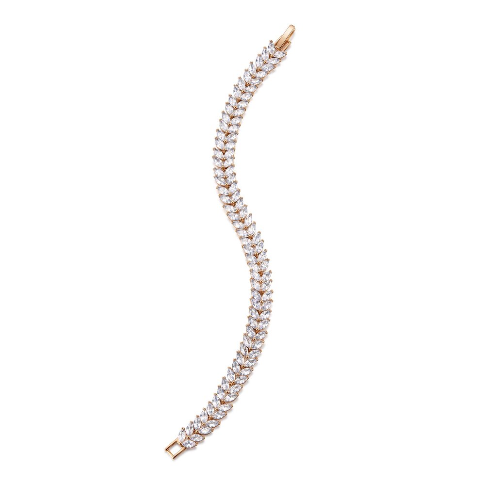Wide-Band Marquise Lab-Grown Diamond Vine Bracelet | ~12.52 ct. tw. Triple-Row Statement Design in 18K Yellow Gold